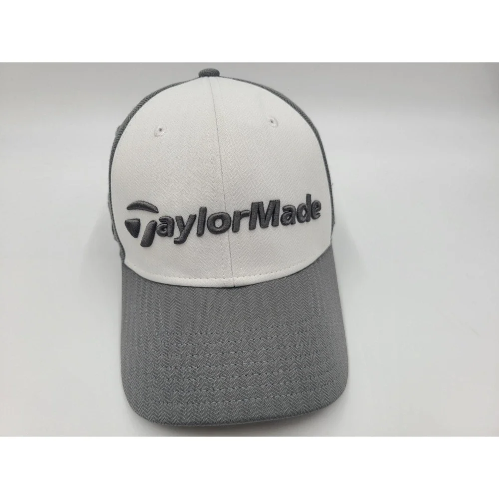 TaylorMade Golf M1 TP5 Adjustable Hat Cap Tennis Baseball Men Women White Gray
